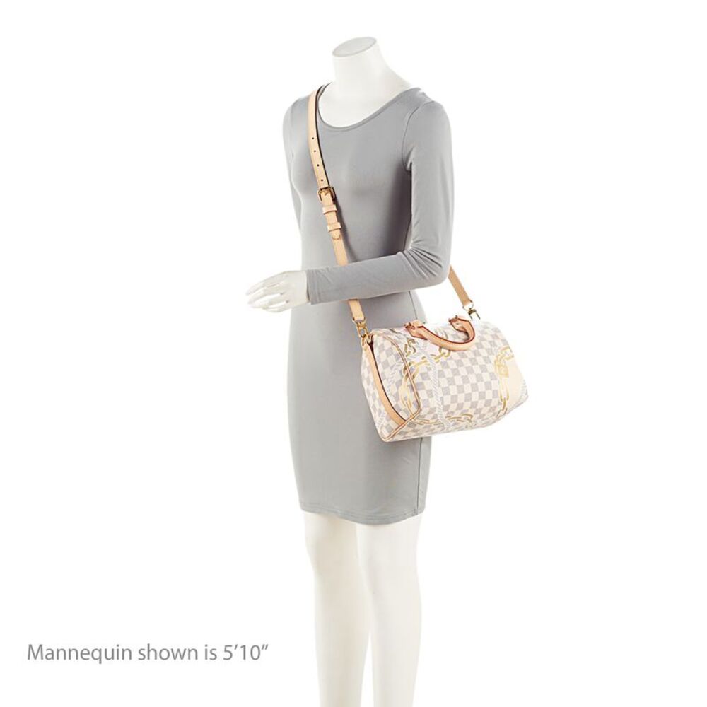 Louis Vuitton Limited Edition Damier Azur Nautical Speedy Bandouliere 25 Satchel - Picture 5 of 11